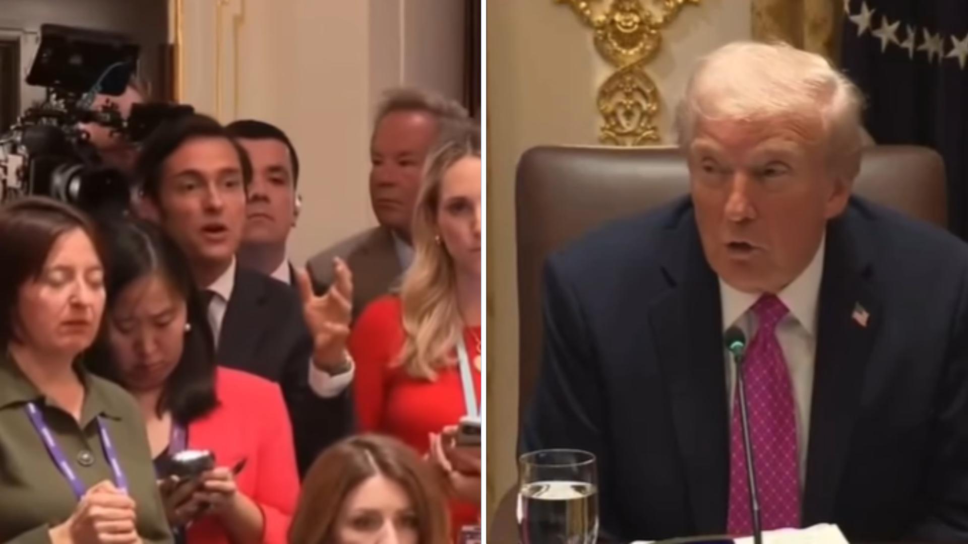 Donald Trump's response to Washington correspondent David Alandete's question: 