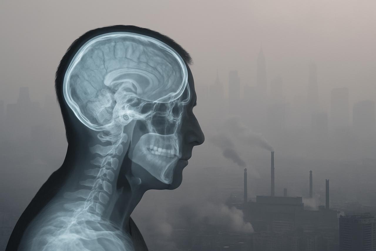 Contaminación de la lluvia de ideas: aire sucio que roba recuerdos